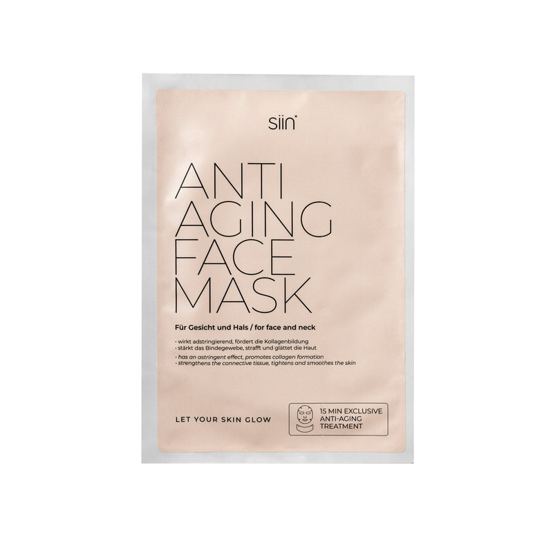 FACE MASK ANTI AGING. Für Gesicht und Hals, 5 Stück in einer Box.