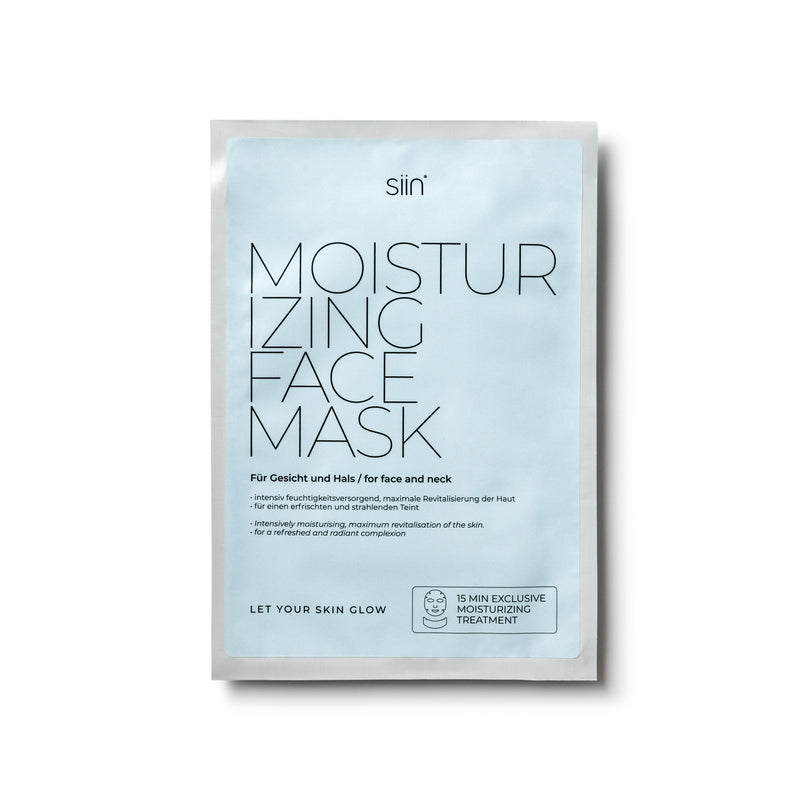 FACE MASK MOISTURIZING. Für Gesicht und Hals, 5 Stück in einer Box.