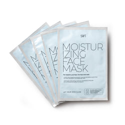 FACE MASK MOISTURIZING. Für Gesicht und Hals, 5 Stück in einer Box.