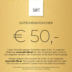 Gutscheine/Voucher für Hautpflegeprodukte von siin