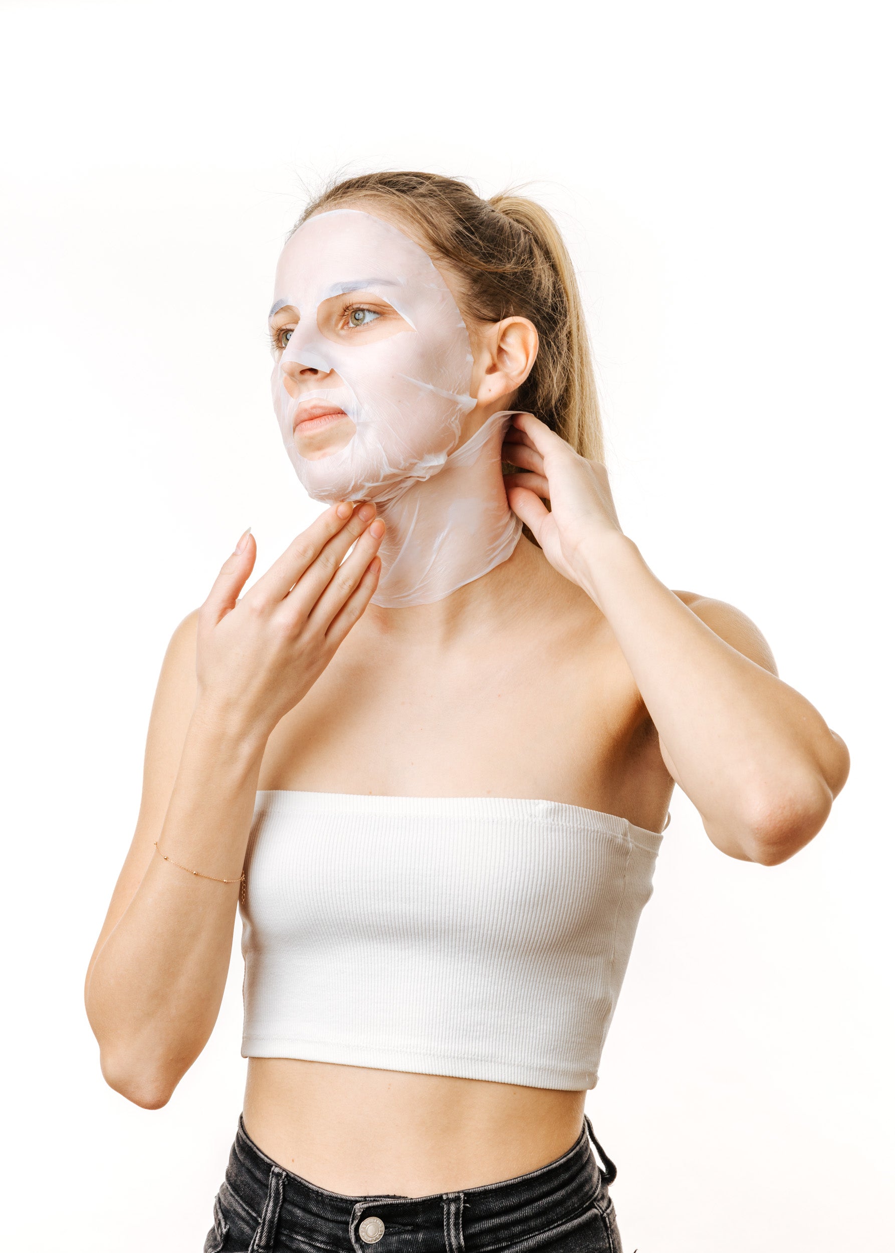 FACE MASK MOISTURIZING. Für Gesicht und Hals, 5 Stück in einer Box.